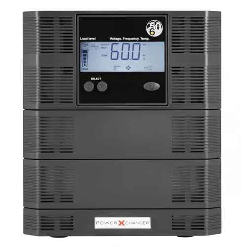Vista 5 de PowerXchanger EX Series - Convertidor de voltaje y frecuencia, 900-2340 W de onda sinusoidal pura reductor 200-240 V 50 Hz a 120 V 60 Hz, diseño