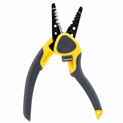 Vista 5 de IDEAL Electrical 45-918 Kinetic Reflex T-Stripper - 6-16 AWG, pelacables con reposamuñecas, nariz de alicates, bloqueo deslizante, agarres