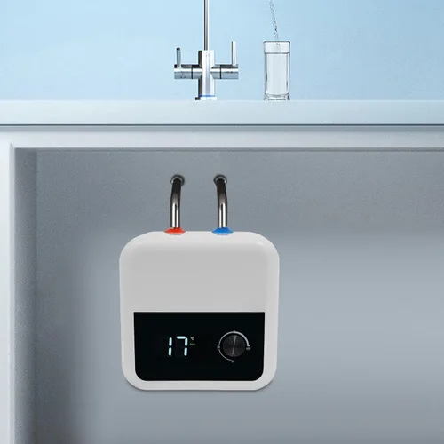 Vista 8 de Calentador de agua para tanque, 1500 W, 2.11 galones, calentador de agua eléctrico, mini tanque, calentador de agua de almacenamiento montado