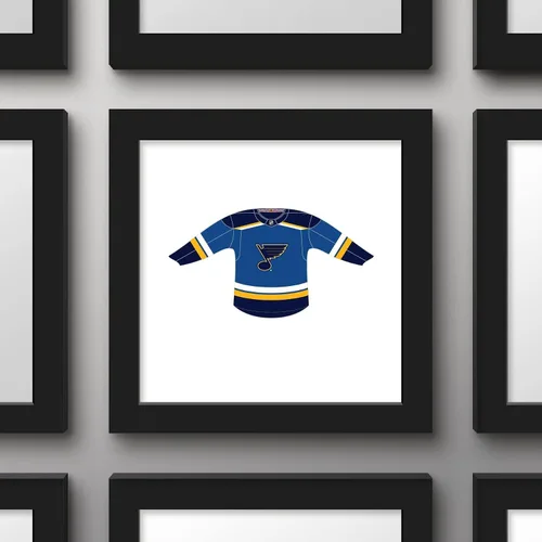 Vista 2 de Trends International Gallery Pops NHL St. Louis Blues - Póster de pared frontal de uniforme para el hogar, 12.00 x 12.00 pulgadas, versión de marco
