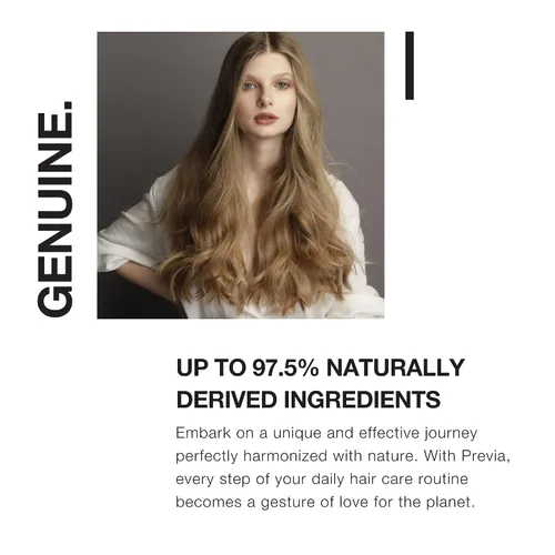 Vista 4 de PREVIA Fluido definidor de rizos, acondicionador hidratante natural para cabello rizado, hidrata, fortalece y mejora los rizos, acondicionador