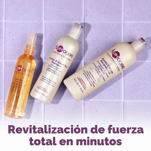 Vista 11 de Reparador de queratina y té verde ApHogee, 8 onzas líquidas