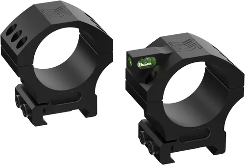 Vista 17 de Monstrum Next Level Scope Rings with Integrated Level Bubble and Anti-Recoil Lugs Available in 1 inch, 30 mm, and 34 mm Diameter
