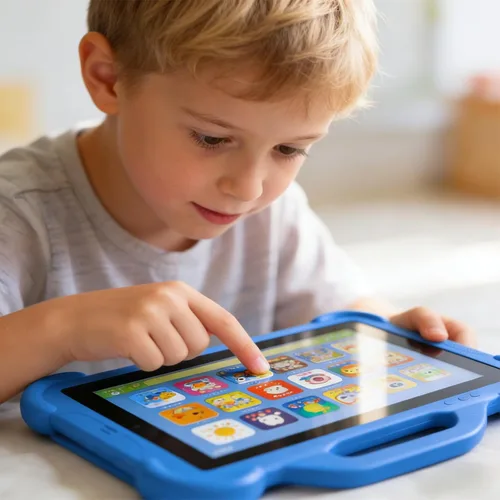 Vista 6 de PEICHENG Tableta para niños de 10 pulgadas, RAM 8 GB ((3+5 expandir) ROM 32 GB Android 15 tabletas para niños, control parental con funda de 2+8 MP