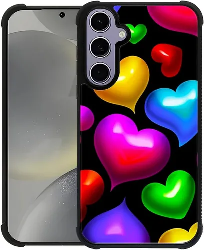 Vista 81 de ZHEGAILIAN Funda compatible con Samsung Galaxy S21, funda de vidrio orgánico para niñas, mujeres y hombres, diseño de cuatro esquinas, antiarañazos