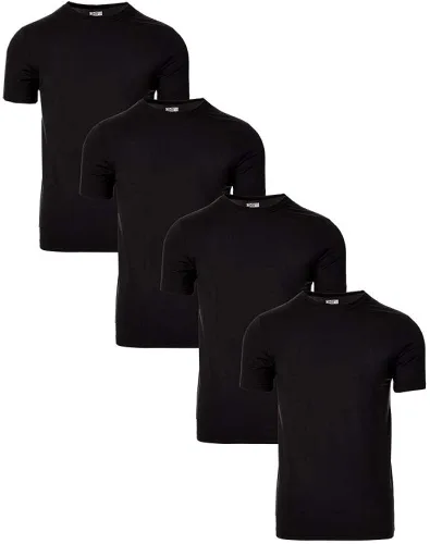 Vista 2 de 32 DEGREES Paquete de 4 camisetas básicas frescas de secado rápido para hombre