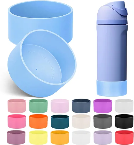Vista 57 de Mity rain Bota de silicona 2PCS para botella de agua Owala FreeSip Malvavisco tímido