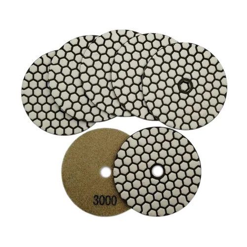 Vista 15 de SHDIATOOL Almohadillas de pulido de diamante seco de 4 pulgadas, grano 50, almohadillas de lijado de diamante, almohadillas de pulido para granito