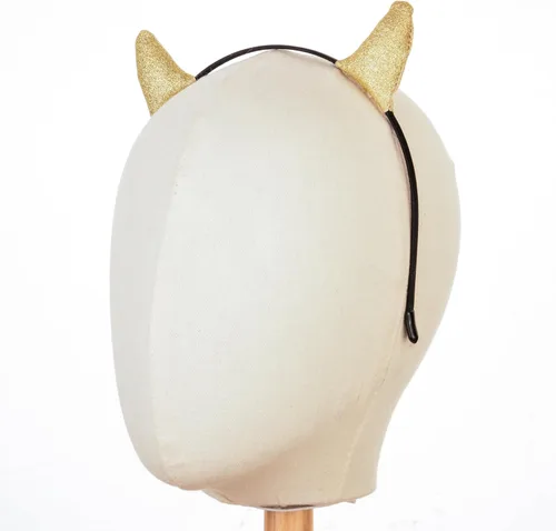 Vista 18 de Merroyal - Diadema con cuernos brillantes de diablo, ideal como accesorio de disfraces y cosplays