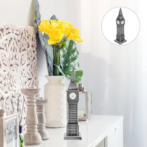 Vista 7 de Modelo Big Ben Modelo de Decoración Arquitectónica Modelo de Aleación Modelo de Construcción Decoración del Hogar Arquitectura Edificio Ornamento
