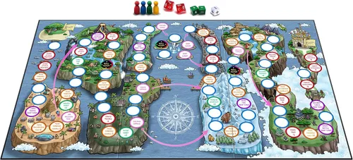 Vista 4 de Mundo Matemágico - Juego de Mesa de Matemáticas de Adición y Sustracción para Niños, 2-4 jugadores, Edades 5+ y Perfecto para Escuela en Casa