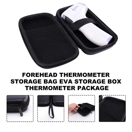 Vista 6 de Estuche rígido de transporte bolsa de almacenamiento para el hogar al aire libre viaje negro
