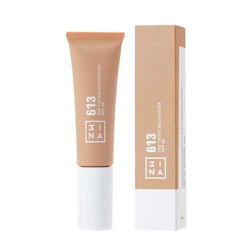 Vista 5 de 3INA The Tinted Moisturizer SPF 30 - Hidratante facial teñido para mujeres con ácido hialurónico - Base de cobertura ligera a media - 613 - 1.01 oz