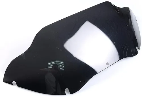 Vista 7 de Parabrisas Negro de 9.5 pulgadas Divisor de Viento Compatible con Harley Davidson Touring Road Glide FLTR 1998-2013 (Tintado)