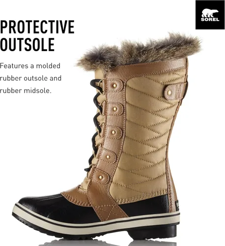 Vista 3 de SOREL Tofino II - Botas de invierno con aislamiento impermeable y cuello de piel sintética, para mujer