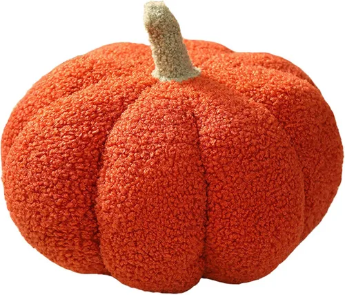 Vista 12 de Almohada decorativa de calabaza, cojín de suelo, cojín de sofá, almohada de lectura para automóvil (azul, 7.8 pulgadas)
