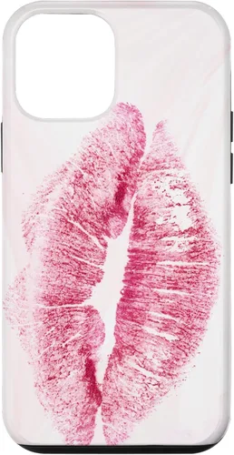 Vista 12 de Carcasa rosa para iPhone 15 Kiss Lips Love