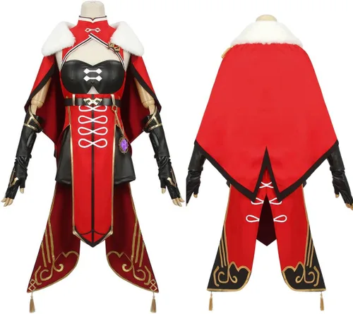 Vista 4 de Nuoqi Beidou Cosplay Outift Beidou Cosplay Disfraces Mujer Conjunto Completo
