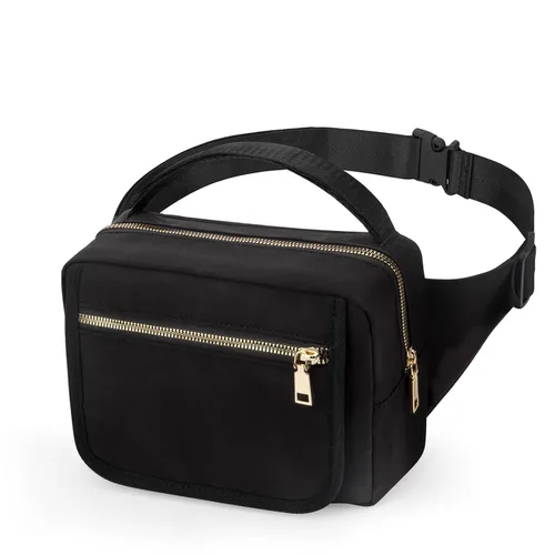 Vista 12 de printe Bolso pequeño para pañales con cambiador portátil, bolsa de cintura para mujer con bolsillo para toallitas para viajes, paquete divertido