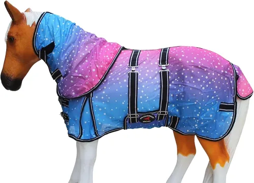 Vista 22 de CHALLENGER 36" Miniatura Destete Burro Pony Caballo Potro Verano Flysheet Marrón Floral 51831