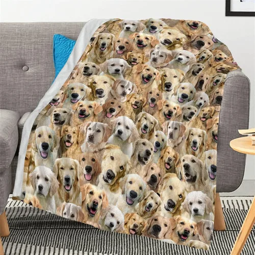 Vista 8 de Airedale - Manta de regalo para perro, linda manta de franela estampada para cama, sofá, sofá