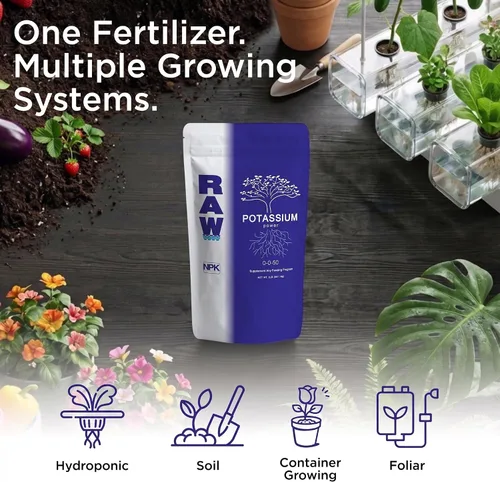 Vista 5 de RAW Fertilizante de potasio - Soluble en agua de alto potasio para plantas, 2 lb