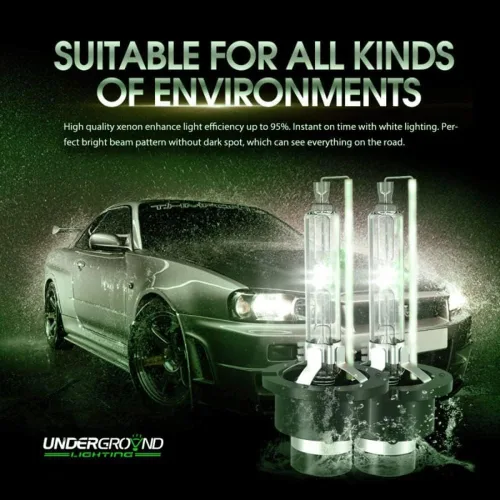 Vista 9 de Underground Lighting Bombillas de repuesto para faros delanteros HID D2S para KENWORTH T680 2013-2015 (par) 8000 K, blanco con azul