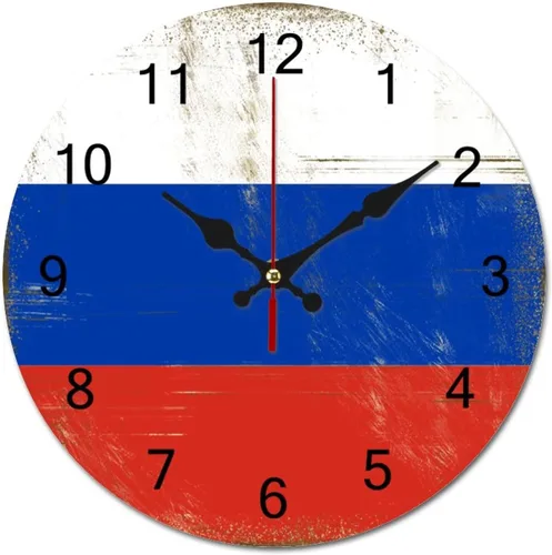 Vista 7 de Reloj de pared grande con diseño de bandera de San Vicente y la Granadina, funciona con pilas, reloj colgante silencioso de 9 pulgadas, decoración