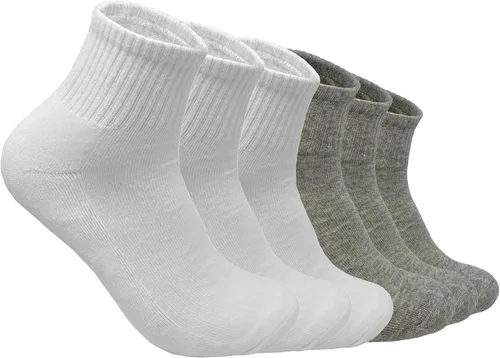 Vista 8 de Glory Max 6 pares de calcetines tobilleros de algodón sólido para hombre con amortiguación