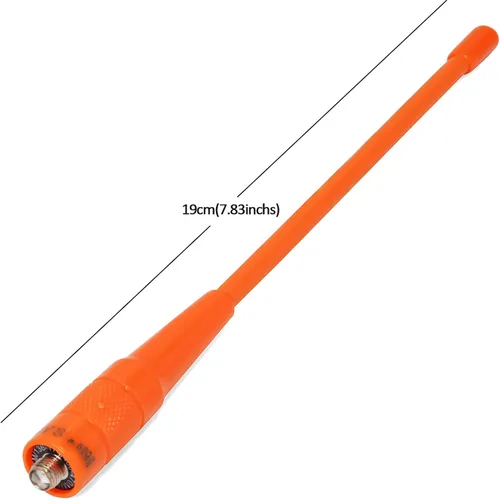 Vista 3 de HYS Antena hembra VHF UHF SMA, doble banda 6.6 ft/27.6 in Walkie Talkie Antena para 144/430Mhz Retevis Baofeng Wouxun KG-659 UV-5R 9R Radio de mano