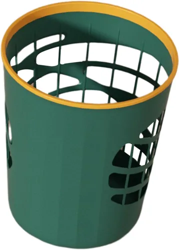 Vista 6 de KLKCMS Cesta de basura, contenedor de basura, redondo, duradero, de capacidad de 12 litros, contenedor de basura, para dormitorio, inodoro, hogar