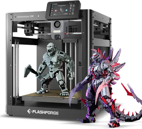 Vista 8 de FLASHFORGE Impresora 3D AD5M Pro con 250g PLA, núcleo CoreXY de alta velocidad de 600mm/s y alta precisión de impresión, cambio rápido de 280℃ 0.4 &