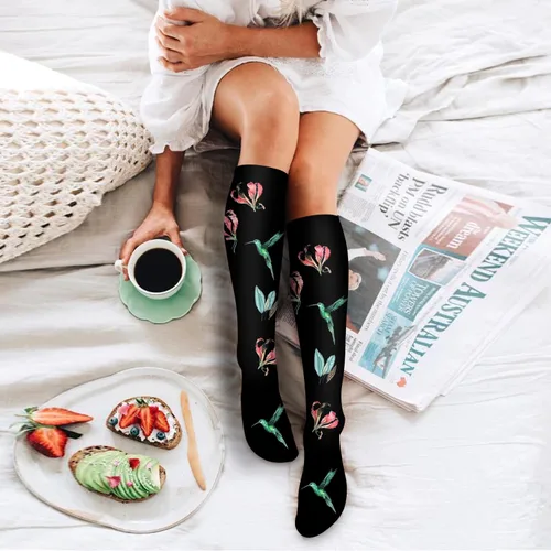 Vista 29 de Bluemaple 6 Pack Copper Compression Socks for Women and Men Circulation-Best Support for Medical, Running,Nursing,Athletic