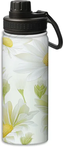 Vista 11 de Botellas de agua aisladas de 18 onzas, con estampado de mal de ojo, botella de agua deportiva aislada de doble pared a prueba de fugas, taza térmica