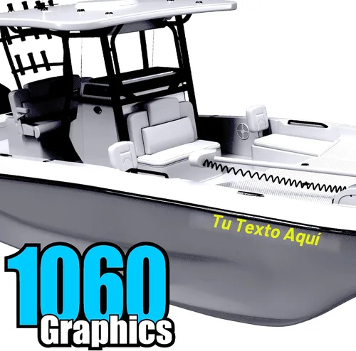 Vista 20 de Calcomanías de vinilo personalizadas con números y letras de barco (dos calcomanías)