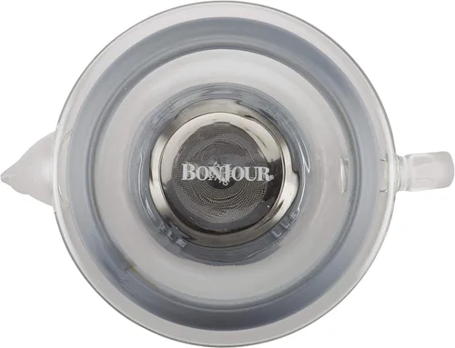 Vista 5 de BonJour 47953 Tetera de vidrio borosilicato con detalles de plata metálica, 1 pieza