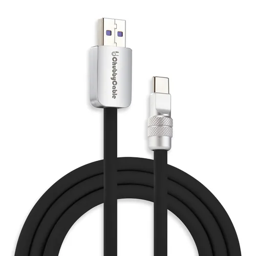 Vista 31 de chubbycable Chubby 2.0 USB C 240W Cable de carga rápida de silicona suave y duradero, cable de carga extra grueso compatible con iPhone 17-15 Series