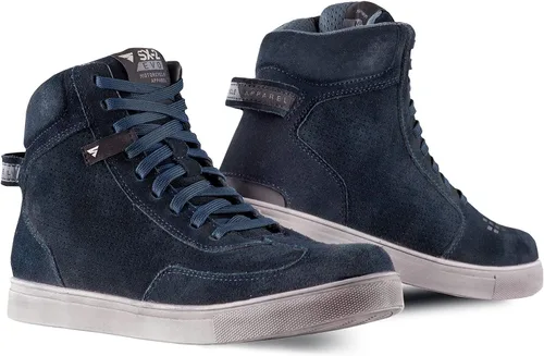 Vista 9 de SHIMA SX-2 Evo Botas de cuero ventiladas para motocicleta, para hombre, calle, verano, de ante, deportivas, sigilosas, para turismo, calzado