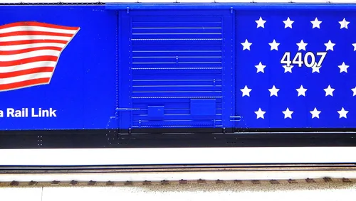 Vista 5 de LIONEL Montana Rail Link Bandera iluminada BOXCAR #4407 O Gauge