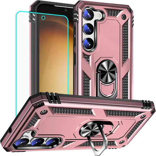 Vista 24 de Yiakeng Funda para Samsung Galaxy S8, Samsung S8, funda protectora de grado militar con anillo para Samsung Galaxy S8 (verde militar)