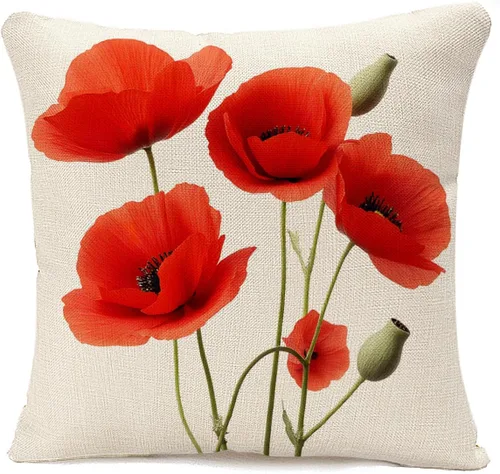 Vista 6 de IBILIU Fundas de almohada de 18 x 18 pulgadas con diseño de arte grunge, color verde, rojo y dorado, pintura de óxido, fundas de cojín de lino