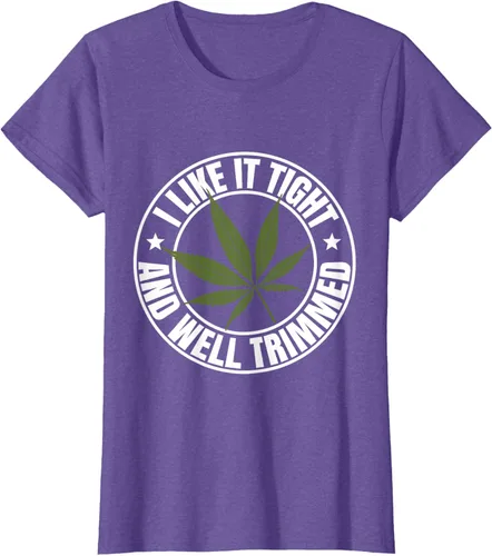 Vista 20 de Weed Cannabis Medical Marihuana I Like It Camiseta ajustada y recortada, Negro, S