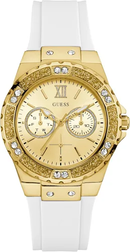 Vista 9 de Guess - Reloj para mujer de acero inoxidable + silicona resistente a manchas