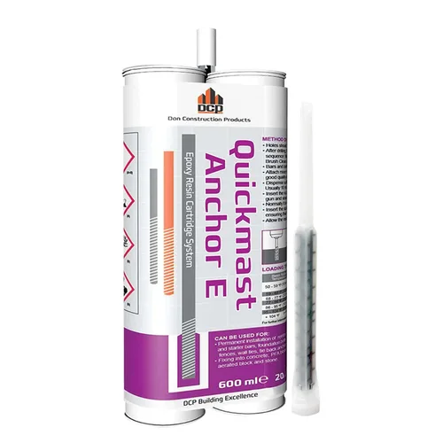 Vista 9 de DCP Quickmast Anchor E - Epoxi de anclaje de hormigón – Dos partes, cartucho doble, sistema epoxi de ajuste rápido para barras de refuerzo, varillas