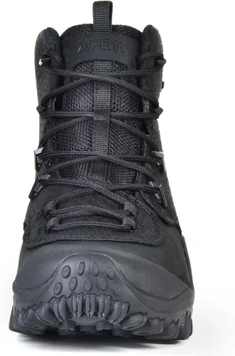 Vista 2 de SKENARY DUTY Bravo - Botas militares de cuero para hombre, botas tácticas impermeables