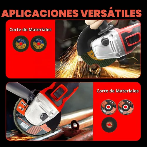 Vista 7 de DOGTOOTH Kit de amoladora angular inalámbrica sin escobillas de 21 V, 4-1/2'' pulgadas, máximo 10000 RPM, compatible con batería Makita de 18 V, 1