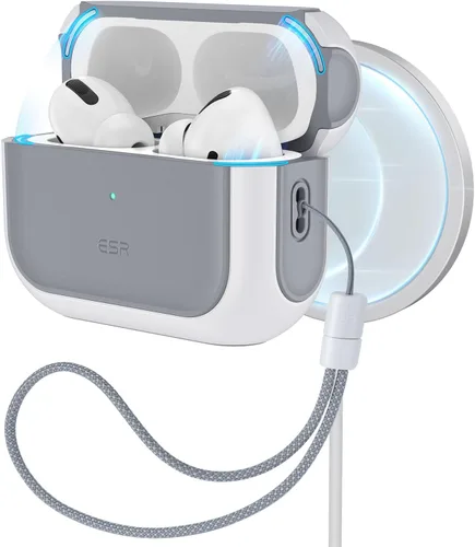 Vista 16 de ESR Funda para AirPods Pro 2, compatible con Funda de Airpods Pro de 2ª/1ª generación (2023/2022/2019), compatible con MagSafe, cubierta