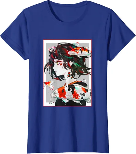 Vista 54 de Camiseta de anime anime japonés estético Otaku Negro