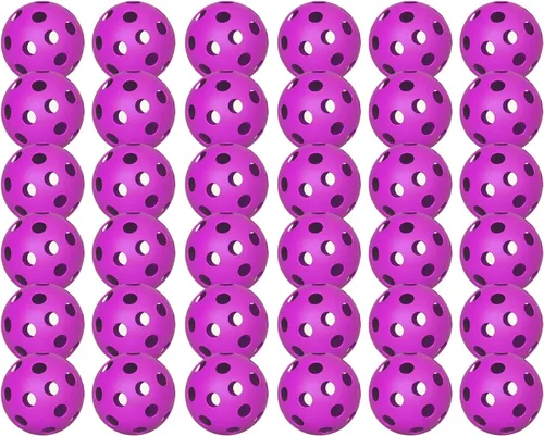 Vista 30 de Paquete de 6 pelotas de pickleball deportivas para exteriores - 40 pelotas de pickleball - Bolas de pickleball de EE. UU. aprobadas por USAPA