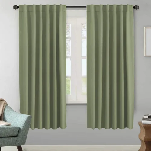 Vista 113 de H.VERSAILTEX Cortinas Opacas con Aislamiento Térmico, Paneles de Tratamiento de Ventanas que Oscurecen la Habitación, Cortinas Opacas para Sala